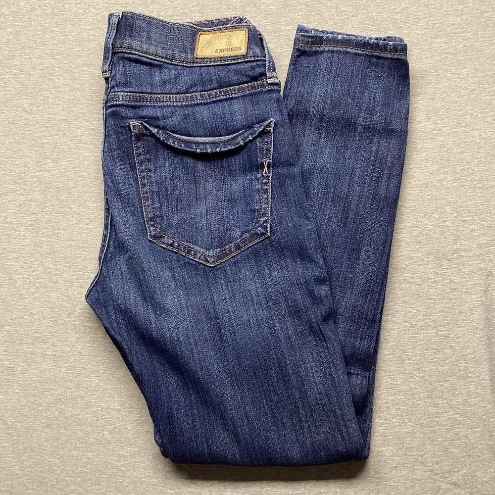 Express Women's Legging Mid Rise Denim Size OS /OC Stretch
